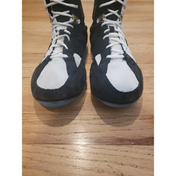 Rudis Jordan Burroughs Wrestling Shoes Mens Size 10.5 Black White - Picture 2 of 13